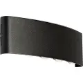 QAZQA Utendørs vegglampe svart inkl. LED 10-lys IP54 - Silly