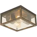 QAZQA Vintage taklampe antikk gull IP44 2-lys - Charlois