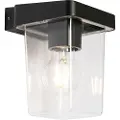QAZQA Moderne utendørs vegglampe sort IP54 - Chimay