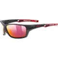 Uvex sportstyle 232 P, Solbriller, Black Mat Red