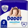 Dodot SENSITIVE RN T0 paA øl mindre 3 kg 24 enheter