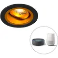 QAZQA Smart spotlight rustbrun med tre vinklingsbar inkl. Wifi GU10 - Gina