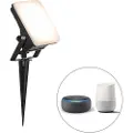 QAZQA Smart spotlight svart 12,8 cm inkl. LED IP65 med jordspyd - Ruud