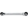 Bahco Double Flat Star With Chrome Finish 8-11 Mm 151 Mm Skralle