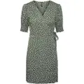 Pieces Tala 2/4 Wrap Kort Ermet Kjole