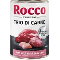 Rocco Classic Trio di Carne – 6 x 400 g - Okse, høns og kalv