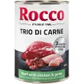 Rocco Classic Trio di Carne – 6 x 400 g - Okse, høns & vilt
