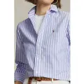 Ralph Lauren for woman. 211891377004 Blue striped shirt (14), Casual, Cotton, Classic, Long sleeve