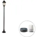 QAZQA Smart stående utendørslampe sort 170 cm inkl. Wifi ST64 - New Orleans