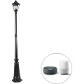 QAZQA Smart utelanterne svart 200 cm IP44 inkl. Wifi ST64 - Havana