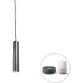 QAZQA Smart design pendellampe svart inkl. WiFi GU10 lyspære - Tuba Small