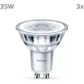 Signify LED-lyspære Classic 3.5W/827 (35W) 36° 3-pack GU10
