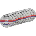 Kwb Thin Cutting Disc Set, Kutteskive, Flatt senter, Blad metall, Stål, Alle merker, 11,5 cm, Rustfritt stål
