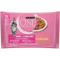 Purina One Junior 4 x 85 g - Junior Laks og gulrot 24 x 85 g