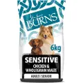 Burns Adult & Senior Sensitive - kylling og fullkornsmais - Økonomipakke: 2 x 6 kg