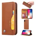 Mtp Products Kortsett-serie iPhone XS Max Lommebok-deksel - Brun