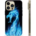 Mtp Products iPhone 13 Pro Max TPU-deksel - Blå Flamme Drage