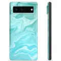 Mtp Products Google Pixel 6 TPU-deksel - Blå Marmor