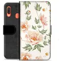 Mtp Products Samsung Galaxy A20e Premium Lommebok-deksel - Floral