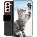 Mtp Products Samsung Galaxy S21 5G Premium Lommebok-deksel - Kat