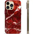 Mtp Products iPhone 13 Pro Max TPU-deksel - Rød Marmor