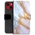 Mtp Products iPhone 13 Mini Premium Lommebok-deksel - Elegant Marmor