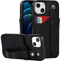 Pierre Cardin iPhone 13 Mini Belagt TPU-deksel med RFID - Svart