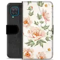 Mtp Products Samsung Galaxy A12 Premium Lommebok-deksel - Floral