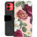 Mtp Products iPhone 12 mini Premium Lommebok-deksel - Romantiske Blomster