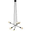 QAZQA Moderne pendellampe sort 80 cm 6-lys - Sydney