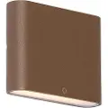 QAZQA Moderne utendørs vegglampe rustbrun 11,5 cm inkl. LED IP65 - Batt