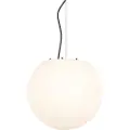 QAZQA Moderne utendørs pendellampe hvit 35 cm IP65 - Nura