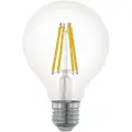 Eglo - LED-filamentlyspære - form: G80 - E27 - 7.5 W (ekvivalent 60 W) - klasse F - varmt hvitt lys - 2700 K