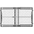 Carlson uttrekkbart hundegitter av plast - Høyde 59 cm, Bredde 71-107 cm
