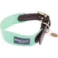 Nomad Tales Bloom halsbånd, mint - Str XS: 30 - 36 cm Halsomfang, B 25 mm