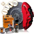 FOLIATEC Komplett bremsecaliper malingssett – Racing Rosso Red