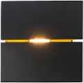QAZQA Moderne vegglampe svart og gull 9,7 cm - Transfer Groove