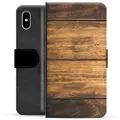 Mtp Products iPhone X / iPhone XS Premium Lommebok-deksel - Tre