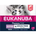 Eukanuba Euk Cat Kitten Salmon Pate 12x85g