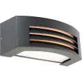 QAZQA Moderne vegglampe antrasitt IP44 - Hurricane 1