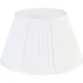 QAZQA Plissert lampeskjerm hvit 35/20 cm