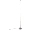 QAZQA Moderne gulvlampe krom inkl. LED 3-trinns dimmbar - Line-up