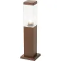 QAZQA Moderne utendørslyspæl rustbrun 45 cm - Malios