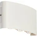 QAZQA Utendørs vegglampe hvit inkl. LED 6-lys IP54 - Silly