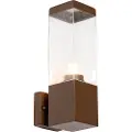 QAZQA Moderne utendørs vegglampe rustbrun IP44 - Malios