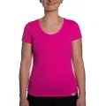 IQ-UV Uv Wave O Neck Rashguard Med Korte Ermer Til Dame