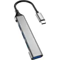 Dudao USB-Hub 4i1 USB-C til 4x USB-A (3 x USB2.0 / USB3.0)
