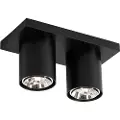QAZQA Moderne takspotlight svart 2-lys - Tubo