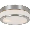 QAZQA Moderne utendørs taklampe stål 23 cm IP44 - Flavi