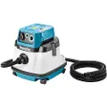 Makita VC2510LX1, Tørr & våt, Sort, Blå, Hvit, 58,3 l/s, 22 kPa, 5 m, 73 dB